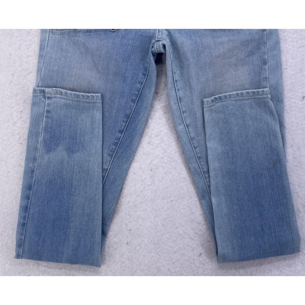 PAIGE Edgemont Skinny Zip Jeans Women’s 25 Light Wash USA Made Stretch Denim - Picture 10 of 14